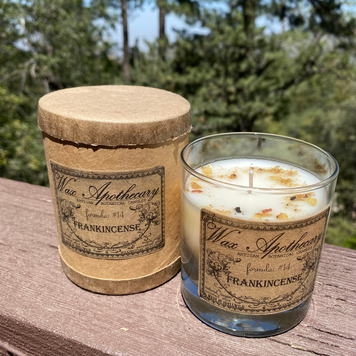 Frankincense Botanical Candle in Scotch Glass