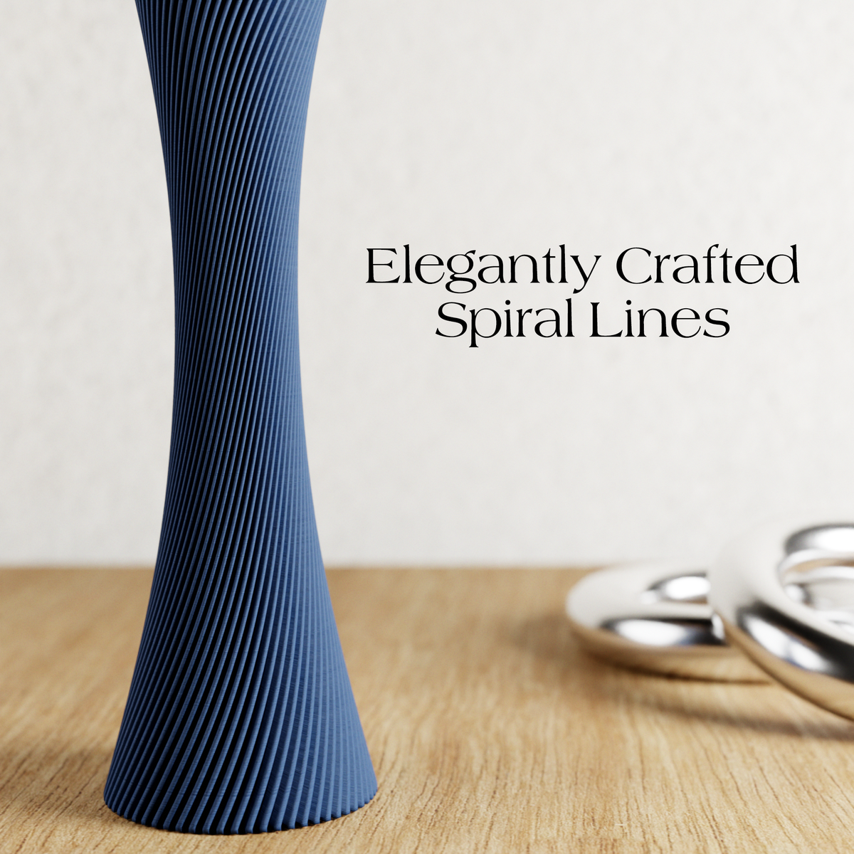 Spiral Rose Vase | Sculptural Plant-Based Modern Vase