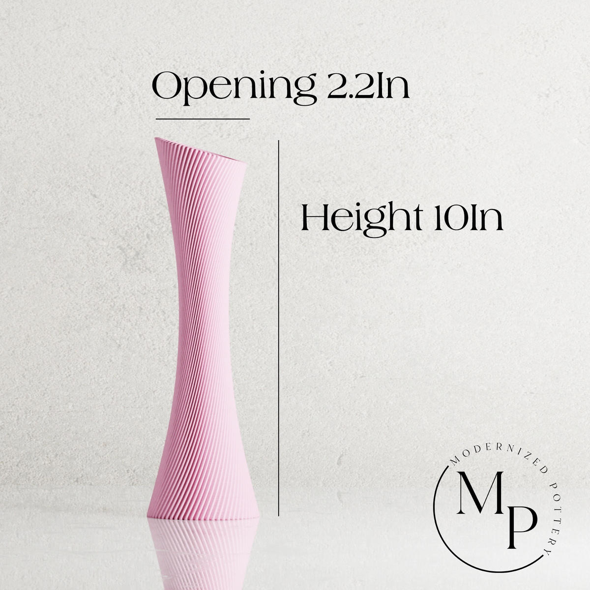 Spiral Rose Vase | Sculptural Plant-Based Modern Vase