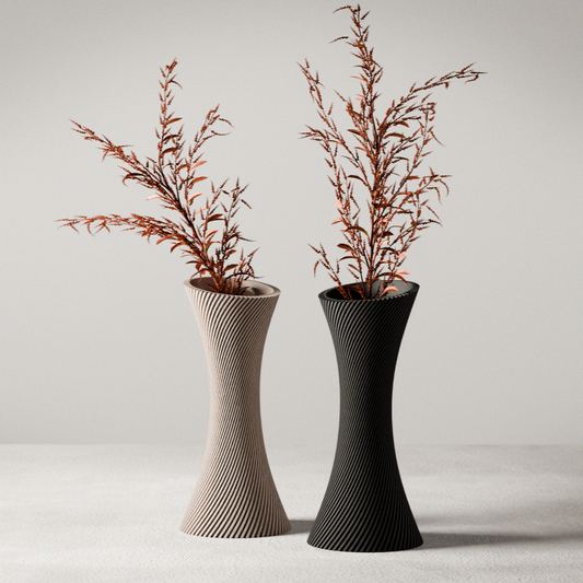 Spiral Rose Vase | Sculptural Plant-Based Modern Vase