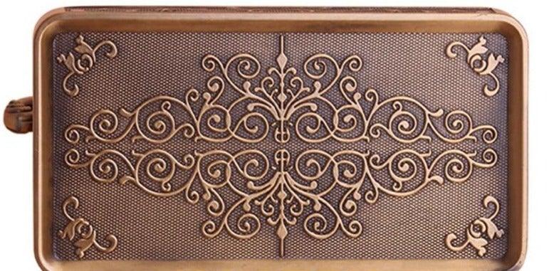 Antique Brass Toilet Paper Holder with Hook
