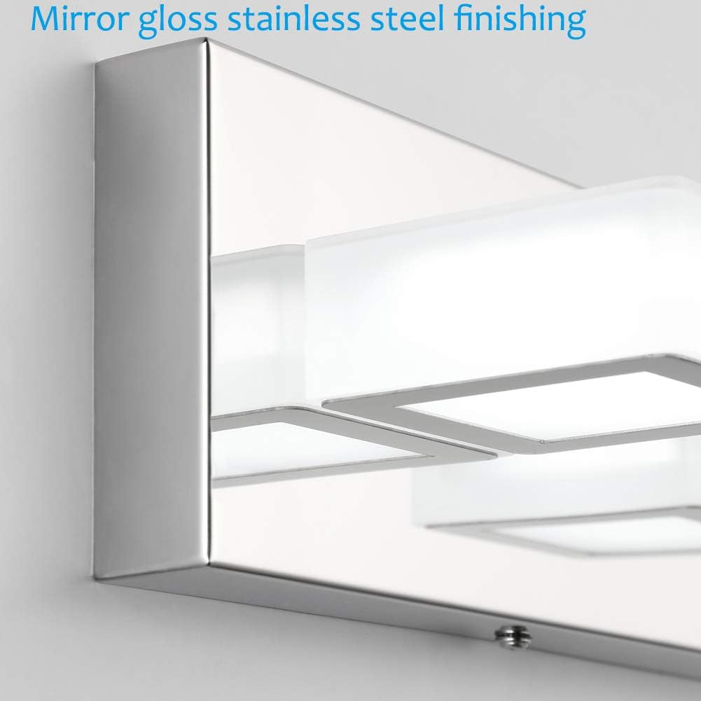 LED Bathroom Vanity Lighting Fixtures 5 Lights Acrylic Rotable 360° Modern Bathroom Vanity Light over Mirror