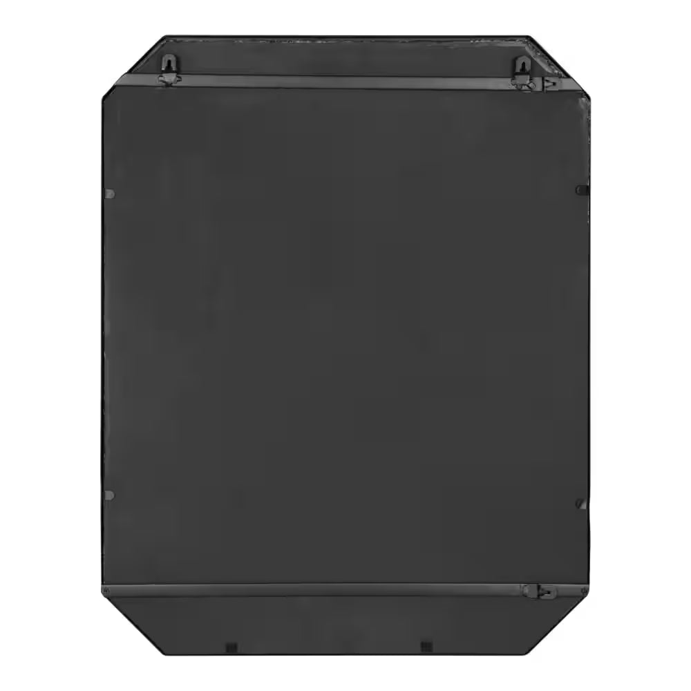 Medium Rectangle Black Contemporary Mirror (28 In. H X 22 In. W)