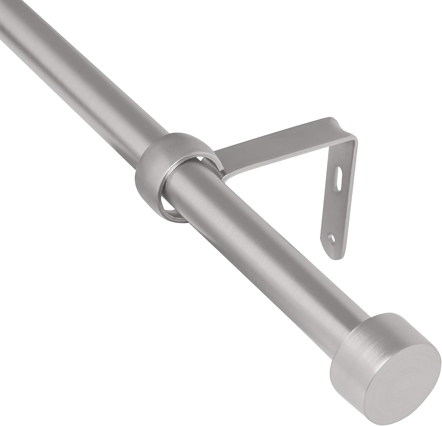 Cappa Curtain Rod, Includes 2 Matching Finials, Brackets & Hardware, 72 to 144-Inches, 2-Pack