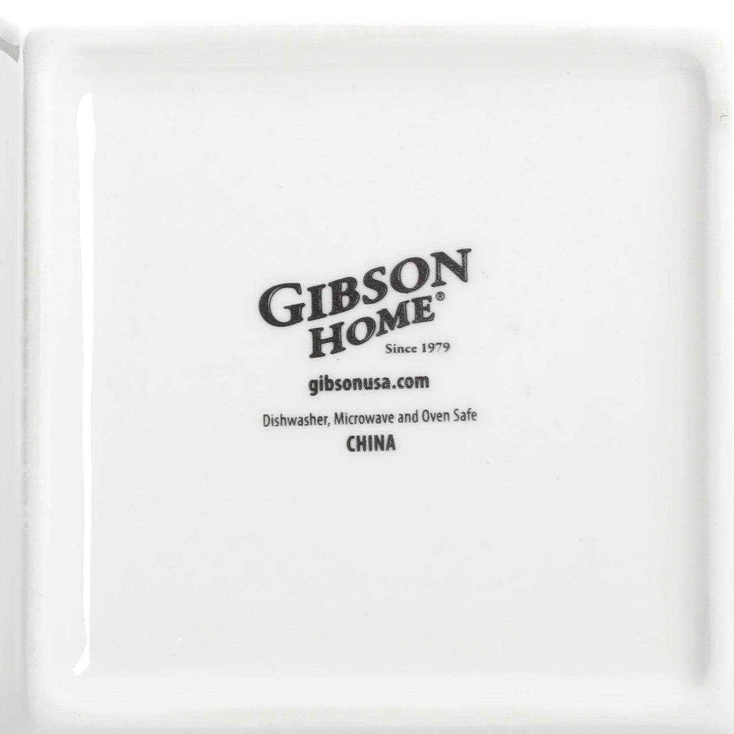 Hard Square 12 Piece Fine Ceramic Dinnerware Set in White