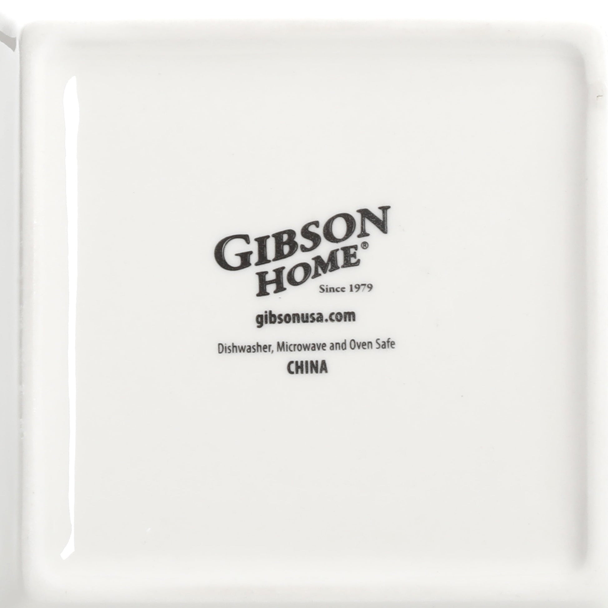 Hard Square 12 Piece Fine Ceramic Dinnerware Set in White