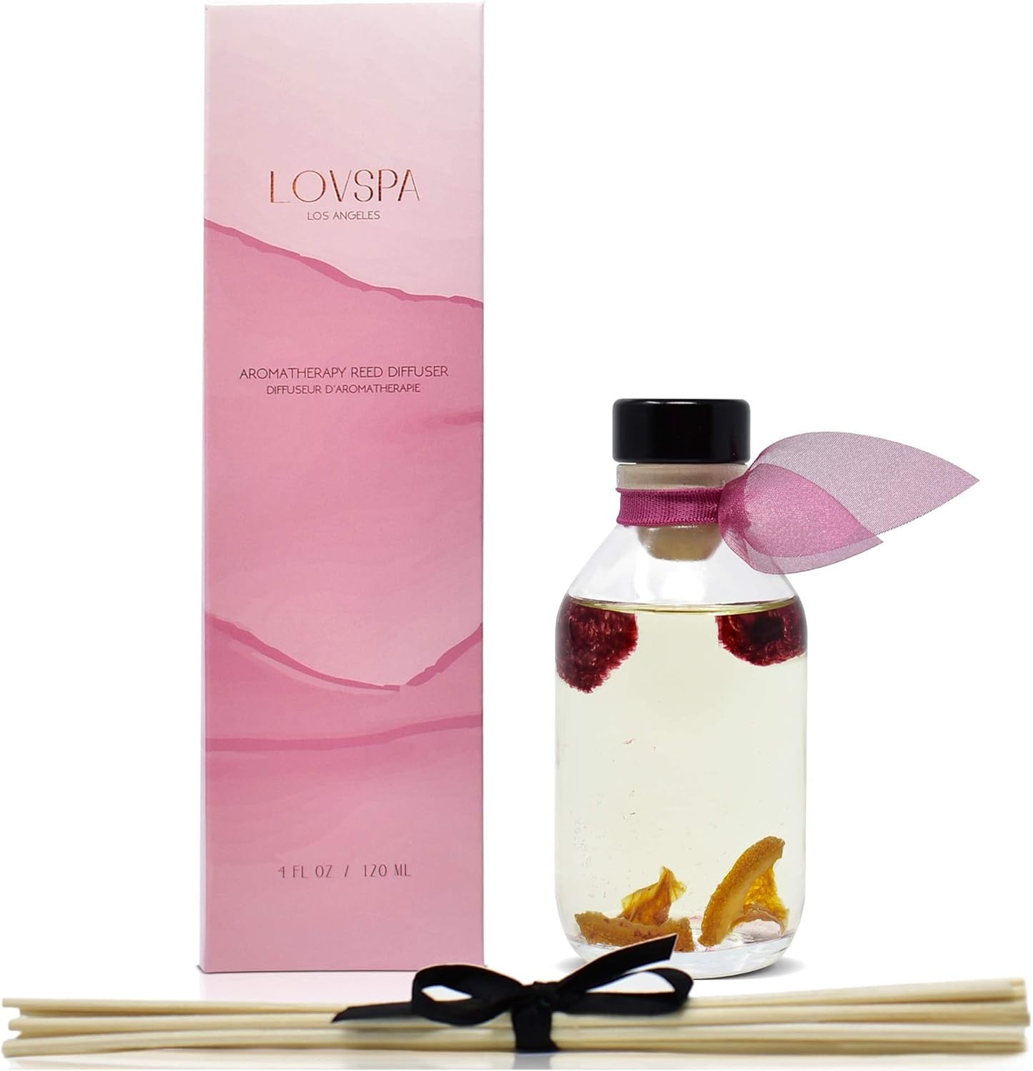 Reed Diffuser Set, Hawaiian Breeze Scented Oil Diffuser with Sticks, Home Fragrance Accessories for Bathroom Shelf Decor, Aroma Diffusers for Home or Office Desk, USA Made