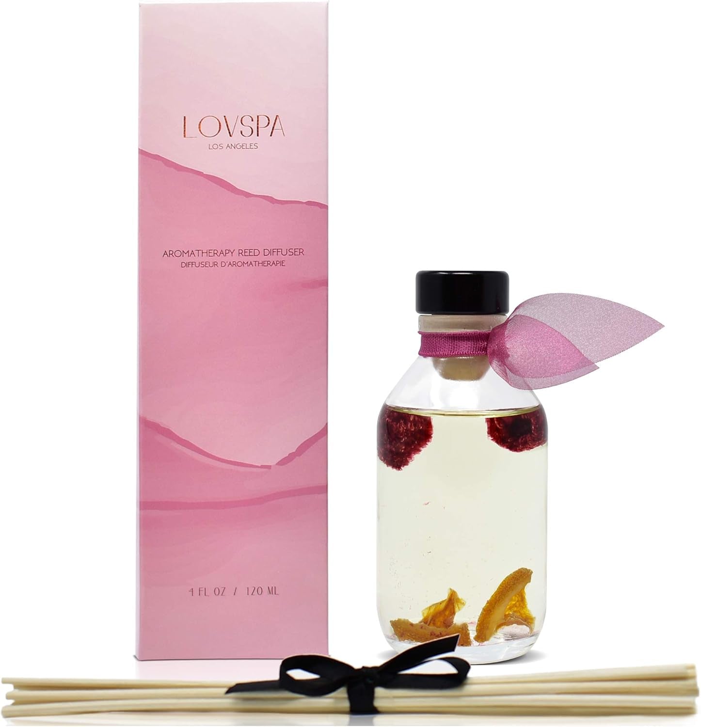 Reed Diffuser Set, Hawaiian Breeze Scented Oil Diffuser with Sticks, Home Fragrance Accessories for Bathroom Shelf Decor, Aroma Diffusers for Home or Office Desk, USA Made