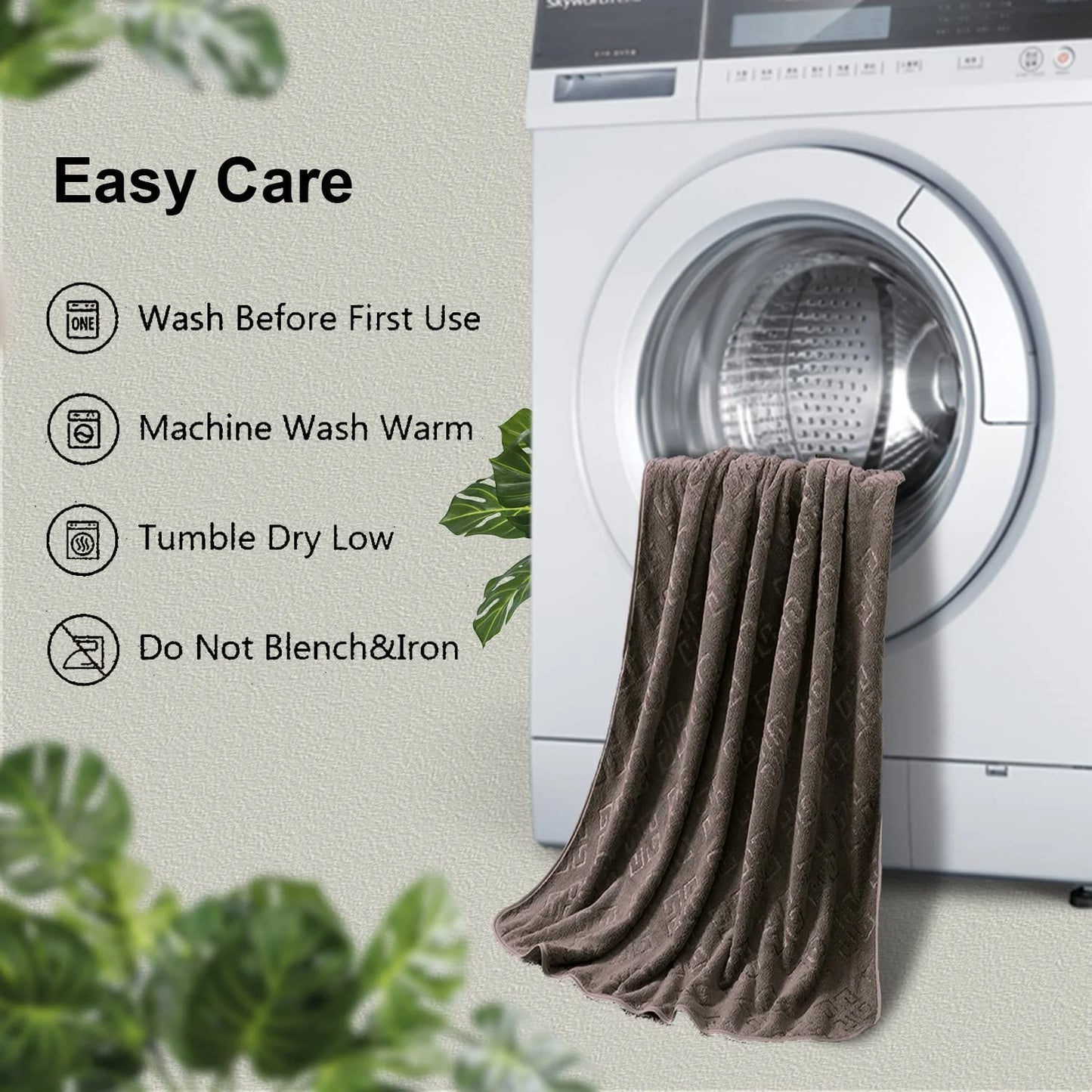 4 Pack Oversized Bath Towel Set Dark Coffee 600 GSM Ultra Soft Extra Large Bath Sheet Towels 35"X70" Bathroom Towels Hotel Luxurious Towels