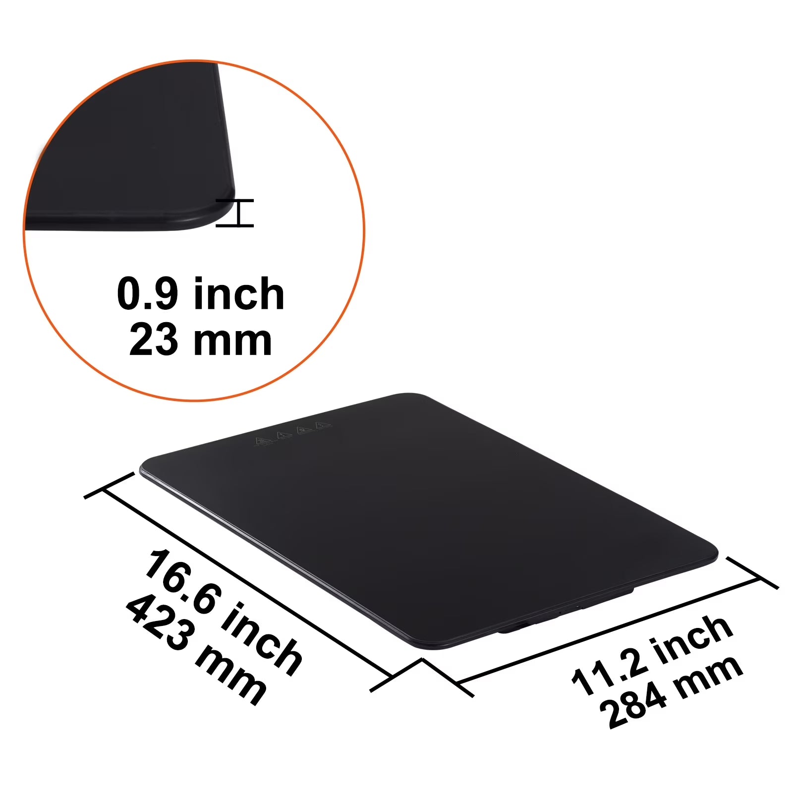 The Electric Warming Tray Is Equipped with a Knob to Adjust the Temperature for Long-Lasting and Continuous Heat Preservation. 23.6" X 16.5" Electric Food Buffet Server 100W Glass Warming Tray