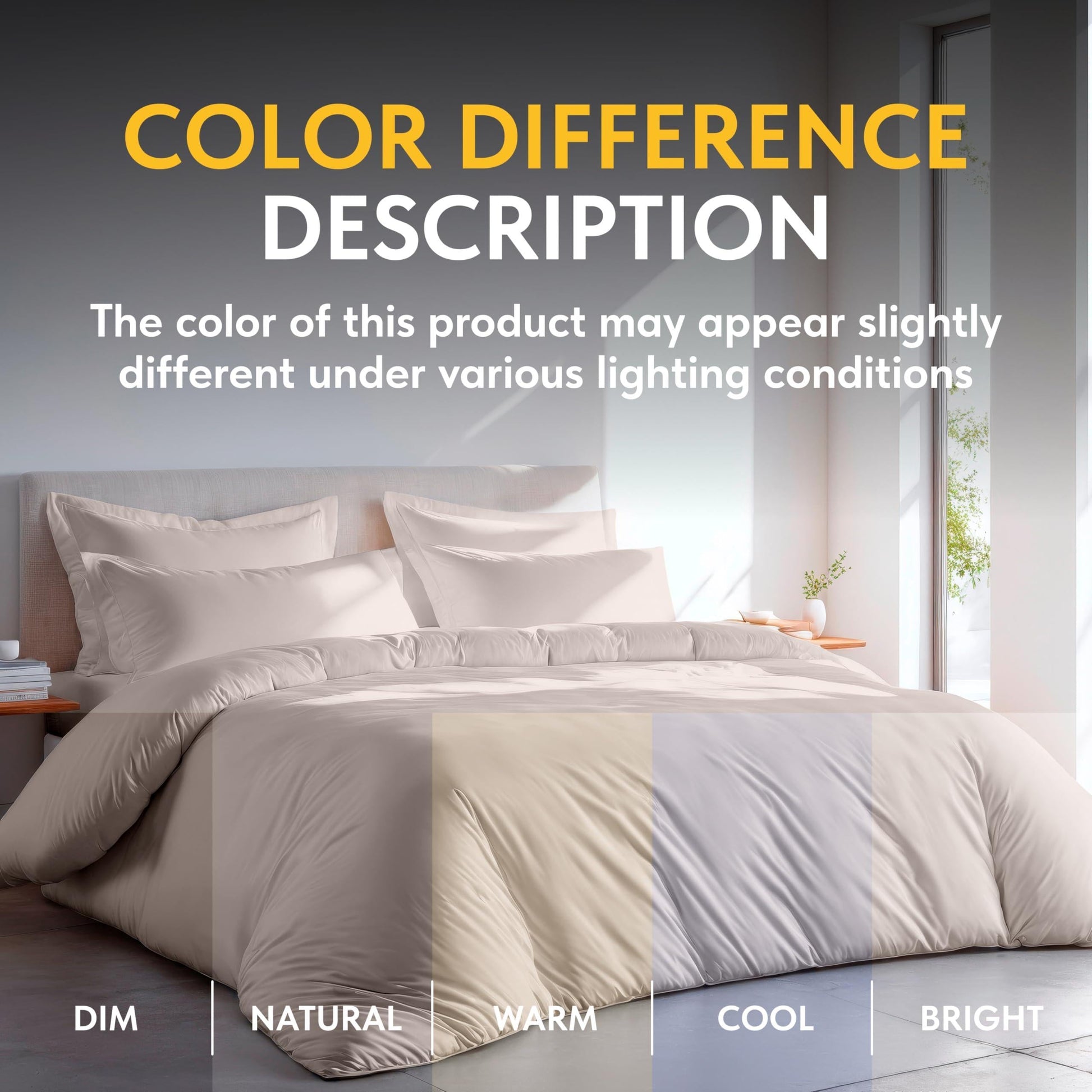 Beige Duvet Cover Queen Size Microfiber Set of 1 down Comforter Cover 2 Pillows