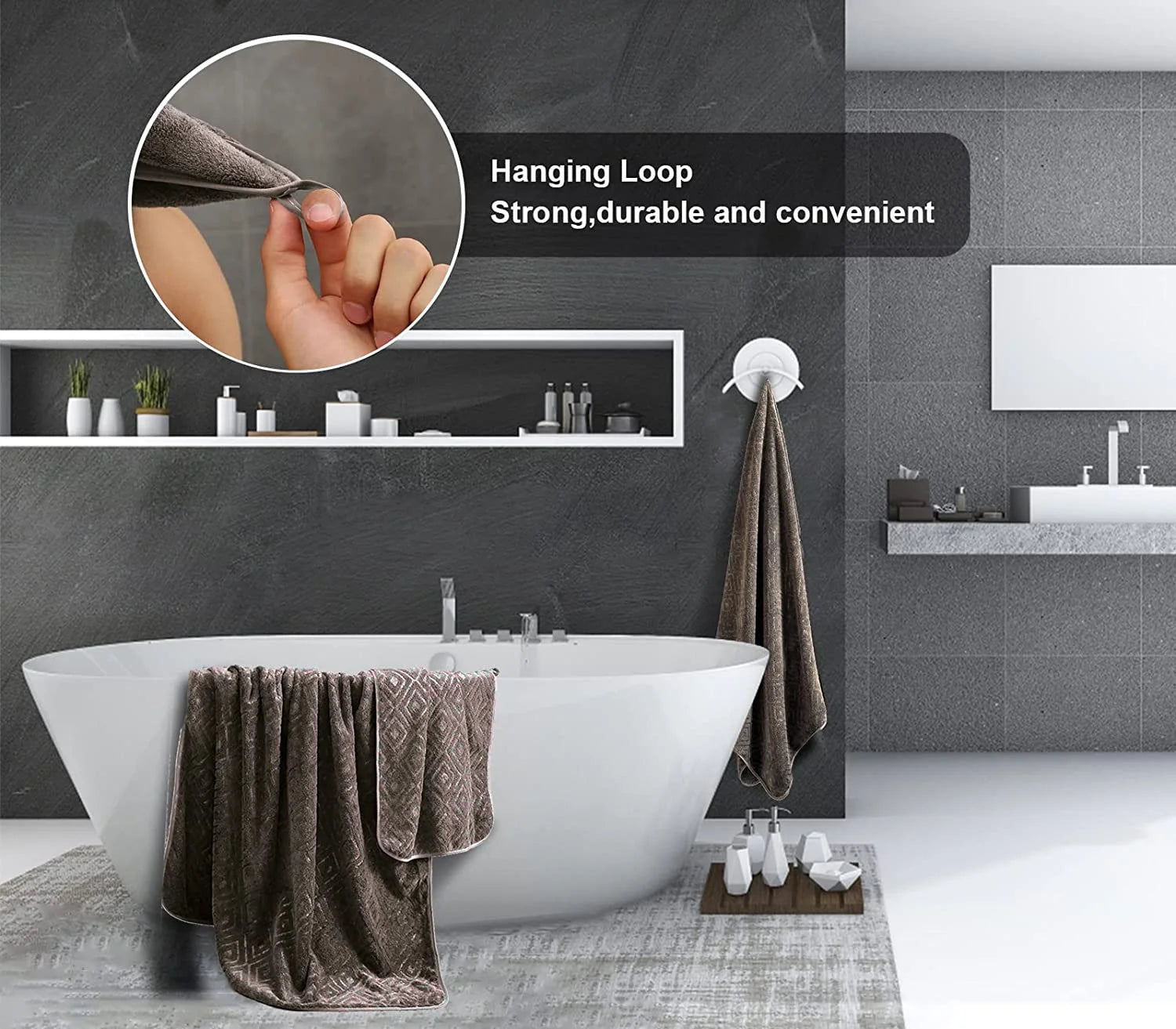 4 Pack Oversized Bath Towel Set Dark Coffee 600 GSM Ultra Soft Extra Large Bath Sheet Towels 35"X70" Bathroom Towels Hotel Luxurious Towels