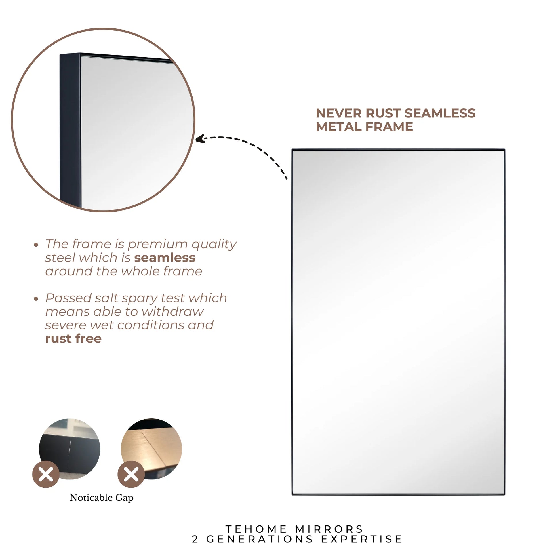 Black Medicine Cabinet, 16X26 Inches, Recessed, Framed Mirror