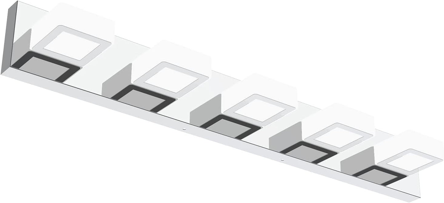 LED Bathroom Vanity Lighting Fixtures 5 Lights Acrylic Rotable 360° Modern Bathroom Vanity Light over Mirror