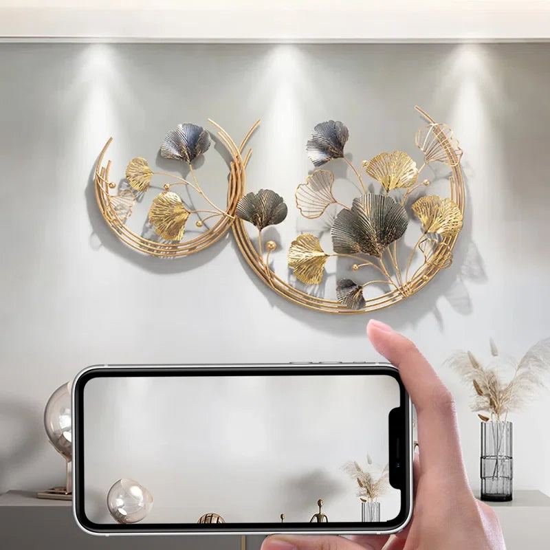 Glam Plants & Flowers Wall Decor on Metal