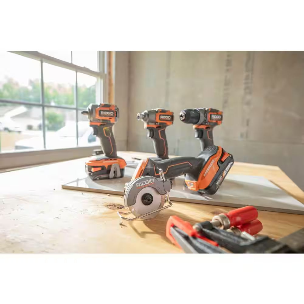 18V Brushless Cordless 2-Tool Combo Kit with Subcompact Multi-Material Saw and Angle Grinder (Tools Only)