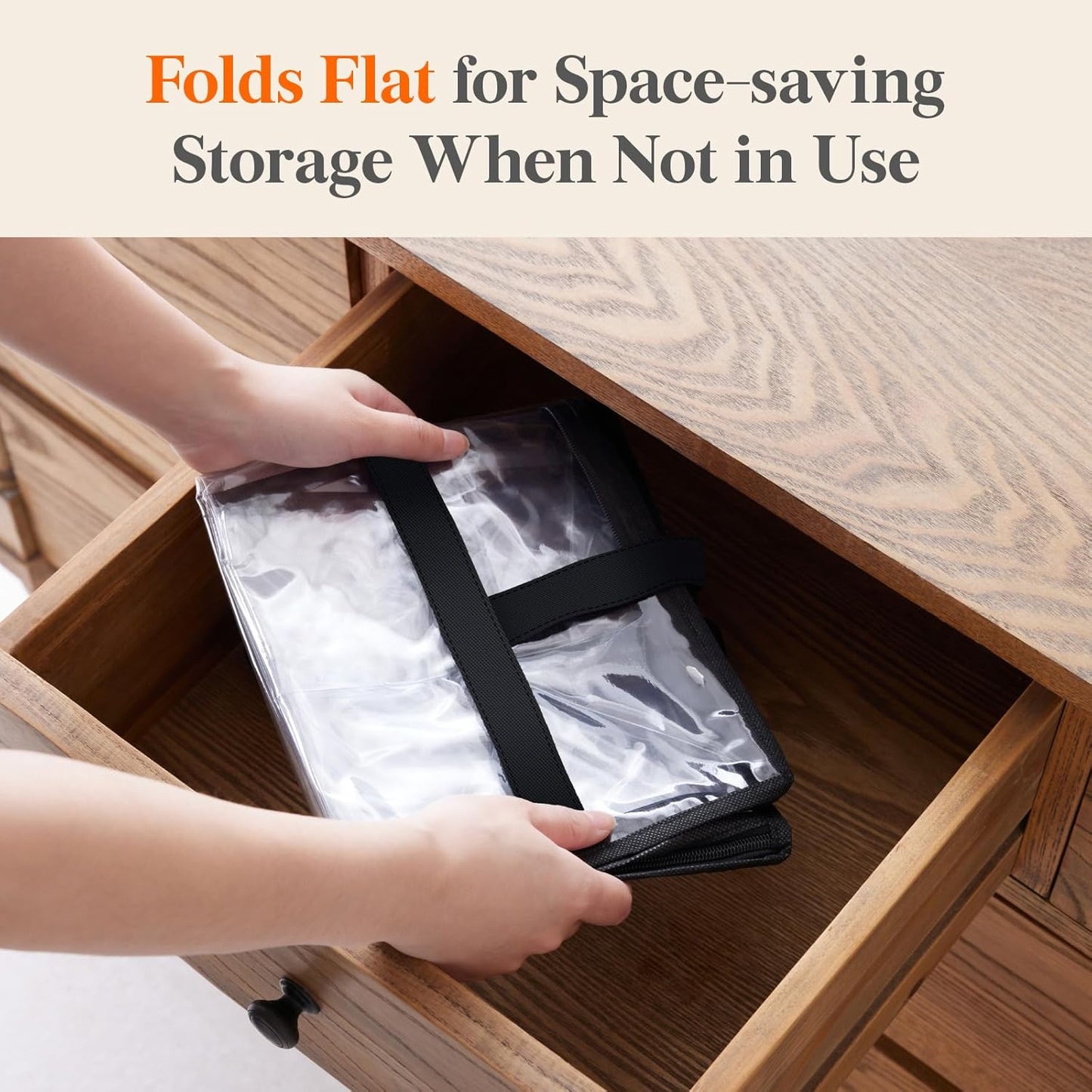 4 Pack Clear Clothes Storage Bags, 45L Plastic Blanket Storage Bag, Vinyl Foldable Moving Bags with Zipper, Closet Organizers and Storage Containers for Bedding, Duvet, Comforter