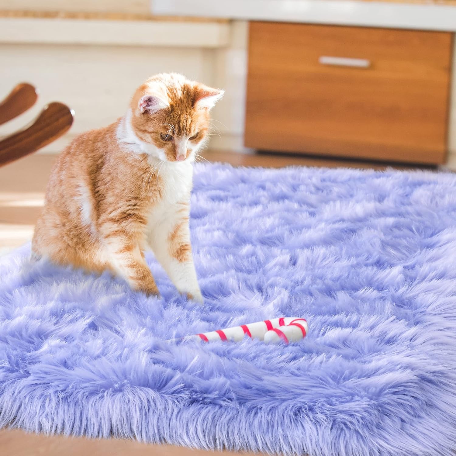 Faux Fur Rug,Luxury Fluffy Rugs for Bedroom,2 X 3 Feet Washable Area Rugs,Sheepskin Bedroom Rug,Furry Carpet Small Shag Rug,Soft Throw Rugs for Living Room,Kids Boys Girls Room Decor